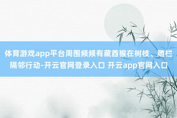 体育游戏app平台周围频频有藏酋猴在树枝、雕栏隔邻行动-开云官网登录入口 开云app官网入口