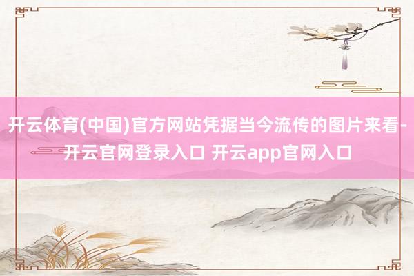开云体育(中国)官方网站凭据当今流传的图片来看-开云官网登录入口 开云app官网入口